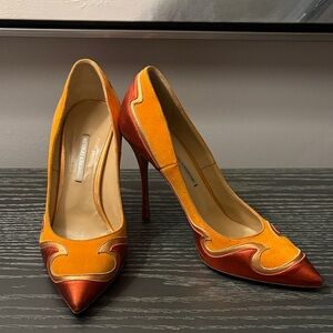Nicholas Kirkwood Orange Heels
